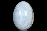 Amazing, Polished Blue Lace Agate Egg - Namibia #308711-1